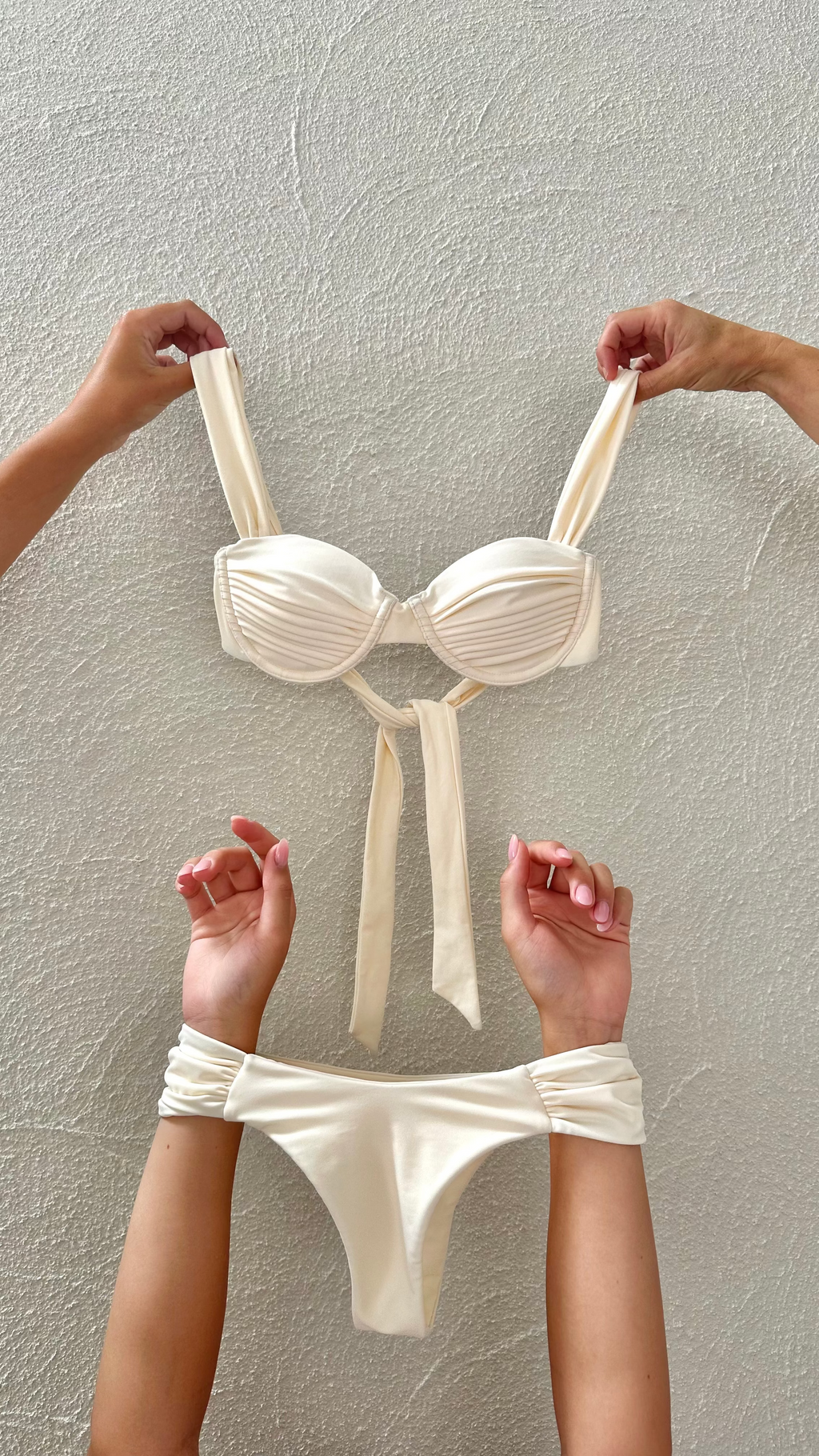 Beige Cheeky Bikini Bottom